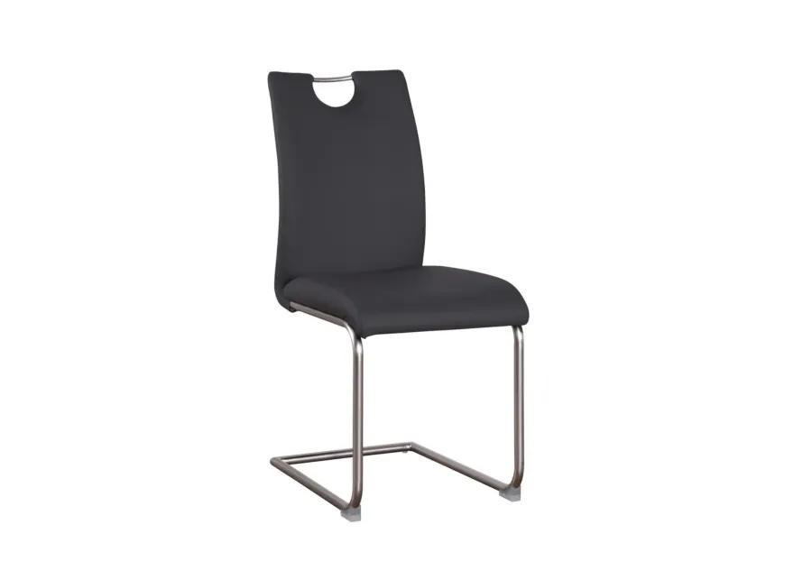 CARINA BLACK HANDLE BACK CANTILEVER SIDE CHAIR