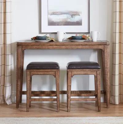 Ashford 3-Piece Sienna Bar Table & Stools Set