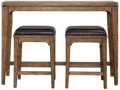 Ashford 3-Piece Sienna Bar Table & Stools Set