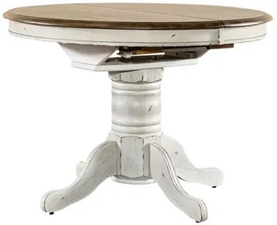 Liberty Furniture Carolina Crossing White Pedestal Casual Dining Table