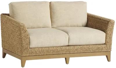 Tommy Bahama Loveseat in Aged Patina/Plain Cushions - Los Altos Valley View