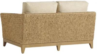 Tommy Bahama Loveseat in Aged Patina/Plain Cushions - Los Altos Valley View