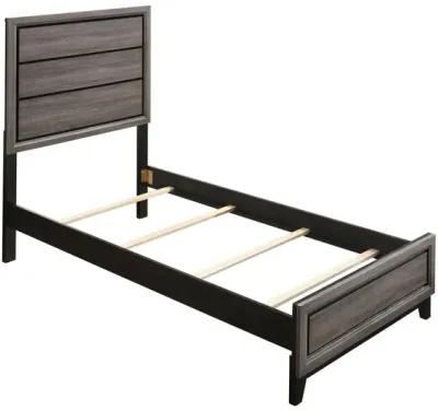 Coaster Watson Wood Twin Panel Bed Grey Oak