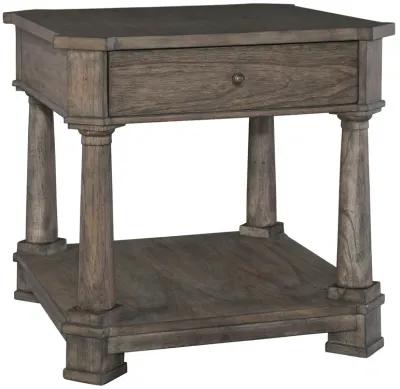 Hekman Rectangular Solid Wood Drawer End Table Lincoln Park