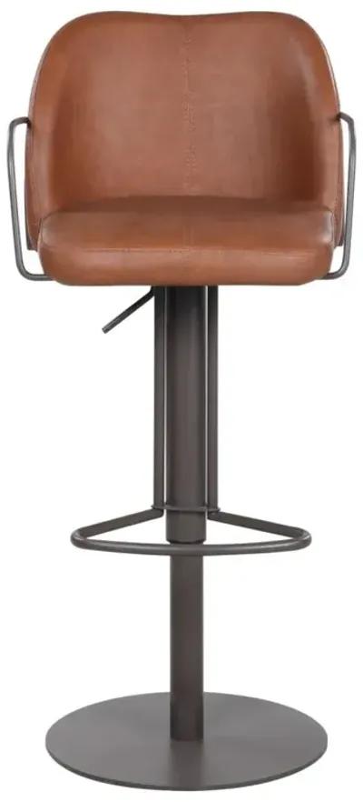 Chintaly Brown Modern Pneumatic-Adjustable Stool