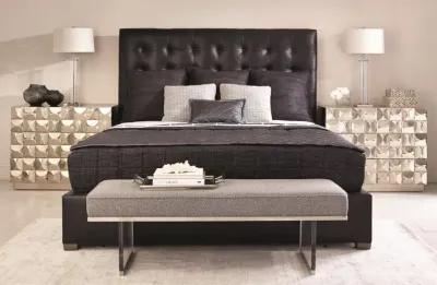 AVERY LEATHER TALL PANEL BED KING