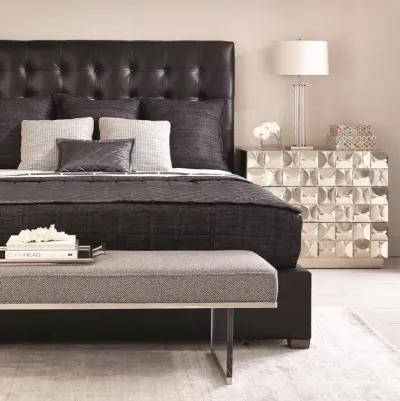 AVERY LEATHER TALL PANEL BED KING