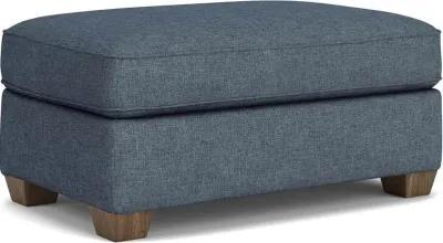 Flexsteel South Haven Blue Dusk Cocktail Ottoman