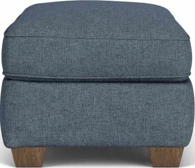 Flexsteel South Haven Blue Dusk Cocktail Ottoman