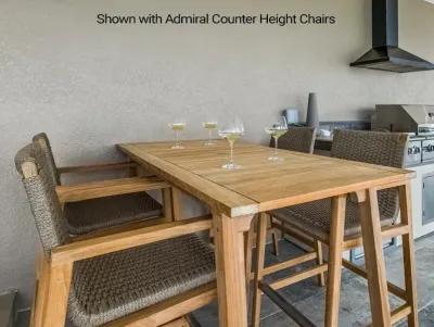 Royal Teak 65 Inch Admiral Outdoor Counter-Height Table