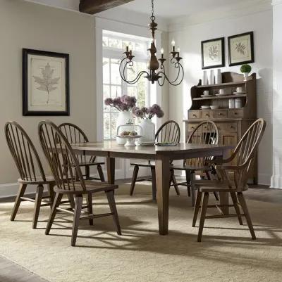 Liberty Furniture 7-Piece Rectangular Dining Table Set Hearthstone Ridge