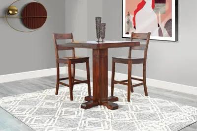 TUSCANY VINTAGE MOCHA PUB TABLE