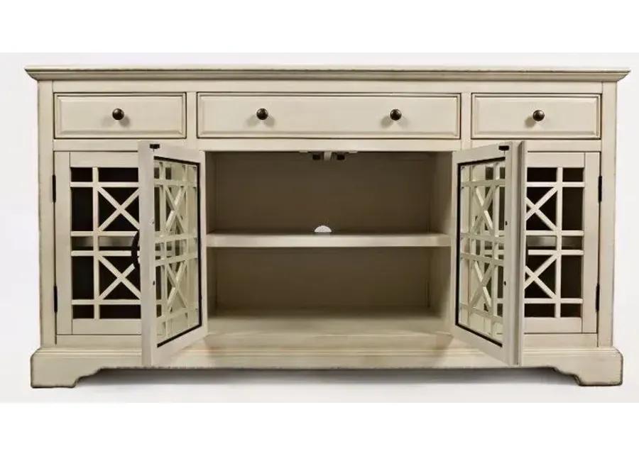 CRAFTSMAN 60 INCH MEDIA UNIT ANTIQUE CREAM