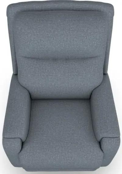 Best Home Derek Smoke Rocker Recliner with Power Headrest