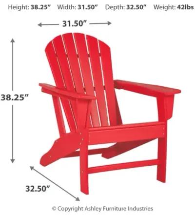 Ashley Sundown Treasure Adirondack Chair Red Signature Design