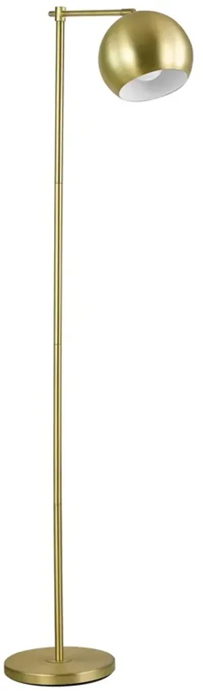 Coaster Linnea 60 Inch Dome Shade Task Floor Lamp Brushed Gold