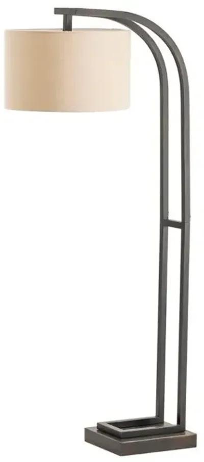 Crestview Circa Beige/Bronze Floor Lamp