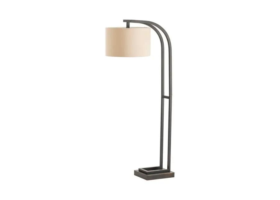 CIRCA BEIGE/BRONZE FLOOR LAMP