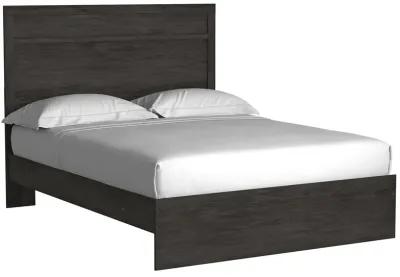 Belachime Black Queen Panel Bed