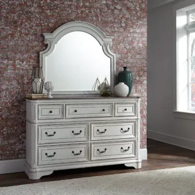 Liberty Furniture Complete California King Set Panel Bed, Dresser, Mirror & Chest Magnolia Manor