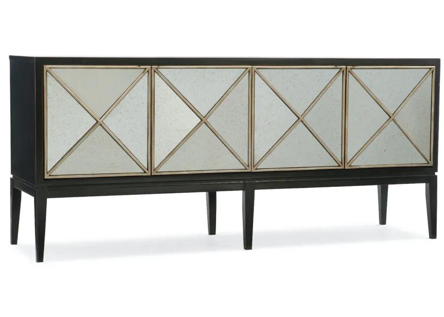 MELANGE JOVA FOUR DOOR SIDEBOARD CREDENZA