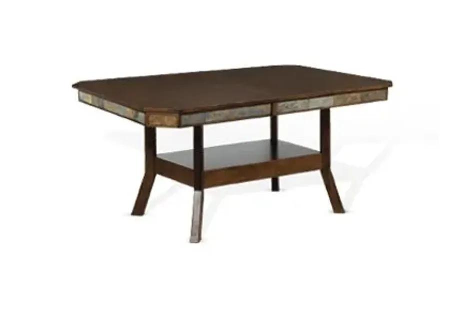 SANTA FE DARK CHOCOLATE EXTENSION DINING TABLE