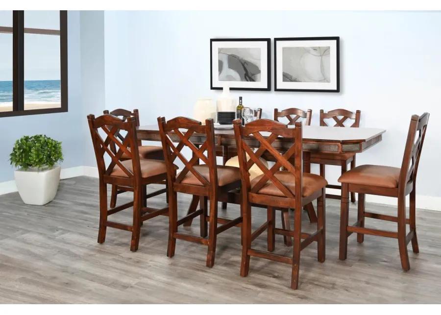 SANTA FE DARK CHOCOLATE EXTENSION DINING TABLE