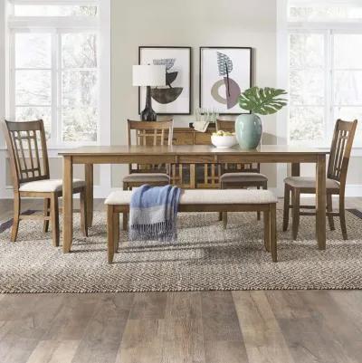 Liberty Furniture Santa Rosa Ii 6-Piece Antique Honey Casual Dining Table Set