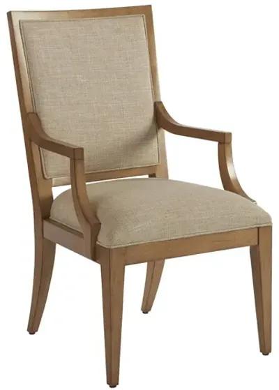 Barclay Butera by Lexington Newport Upholstered Dining Chair Fabric in Black/Brown