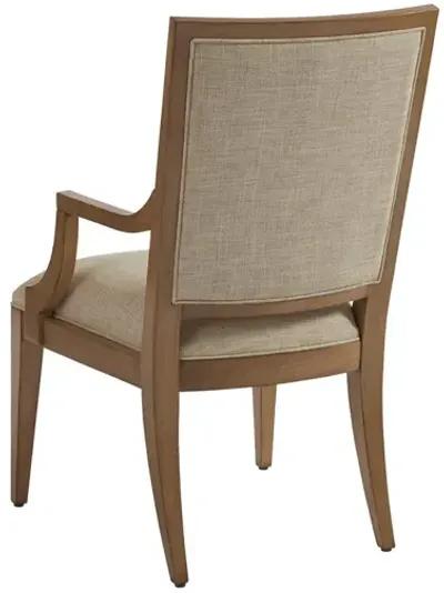 Barclay Butera by Lexington Newport Upholstered Dining Chair Fabric in Black/Brown