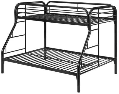 Coaster Morgan Metal Twin Over Full Bunk Bed Black