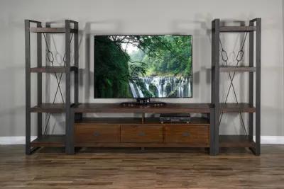 Sunny Designs Homestead Tobacco Leaf 78 Inch TV Stand Console