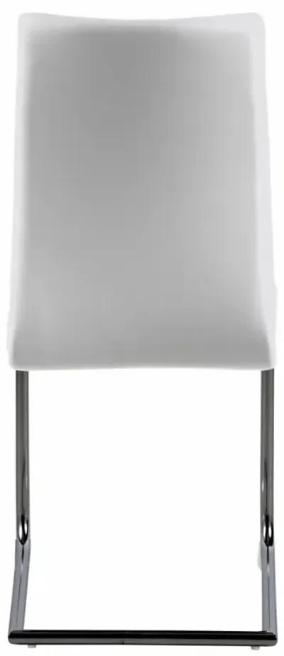 JANE WHITE CONTEMPORARY CONTOUR BACK CANTILEVER SIDE CHAIR