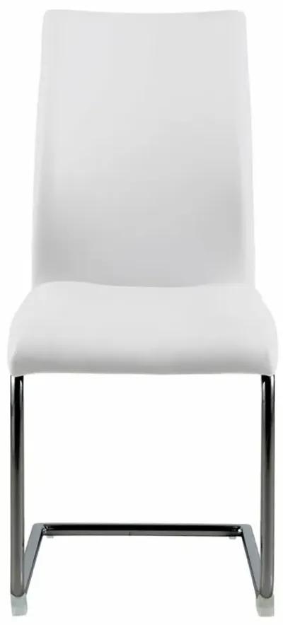 JANE WHITE CONTEMPORARY CONTOUR BACK CANTILEVER SIDE CHAIR