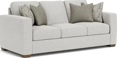 Flexsteel Collins Silver Glacier Three-Cushion Sofa