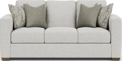 Flexsteel Collins Silver Glacier Three-Cushion Sofa