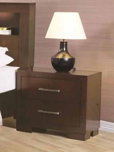 JESSICA TWO-DRAWER NIGHTSTAND CAPPUCCINO