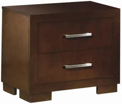 JESSICA TWO-DRAWER NIGHTSTAND CAPPUCCINO