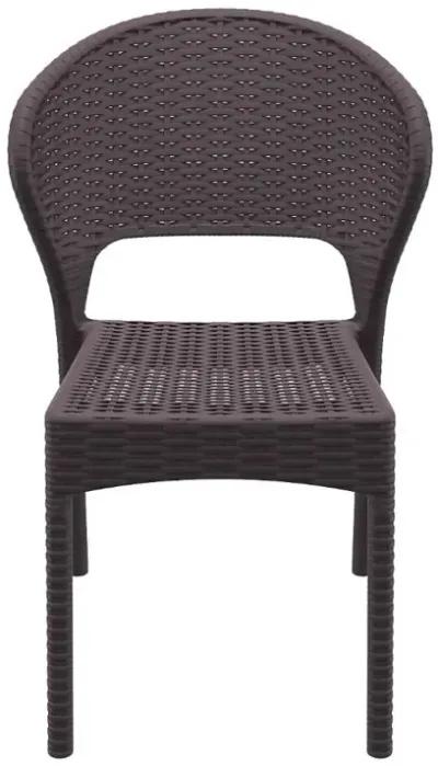 Compamia Daytona Resin Wickerlook Dining Chair Brown