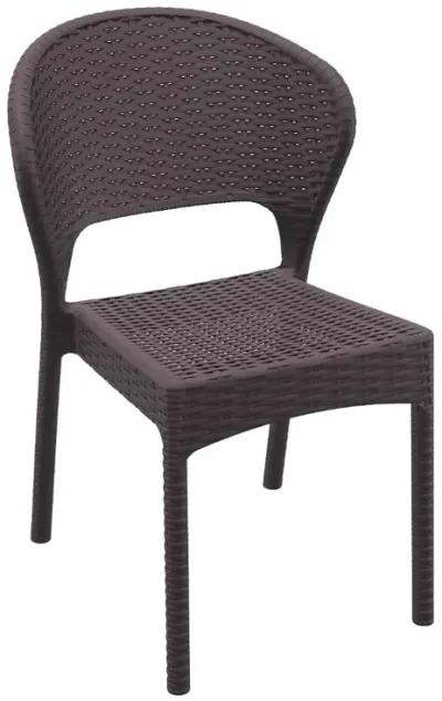 Compamia Daytona Resin Wickerlook Dining Chair Brown