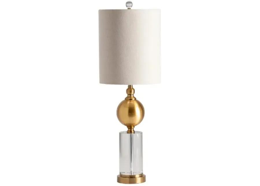 DUPUIS BRASS METAL TABLE LAMP