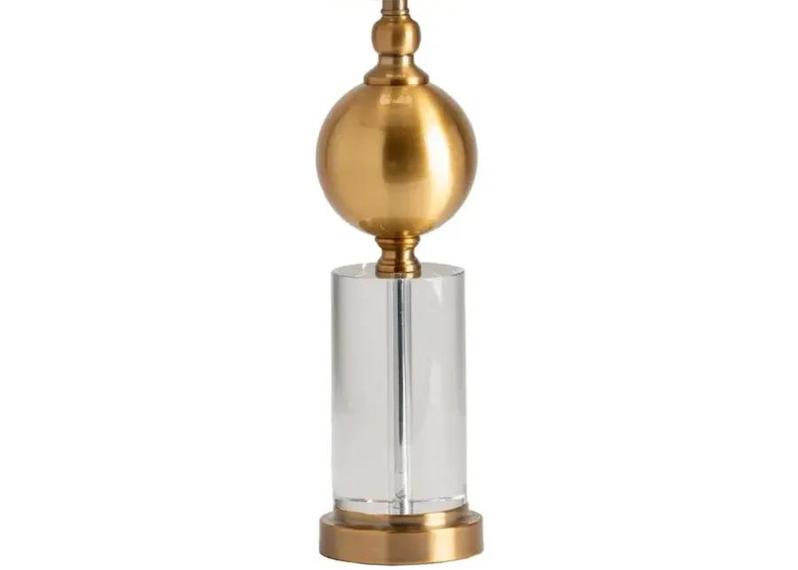 DUPUIS BRASS METAL TABLE LAMP