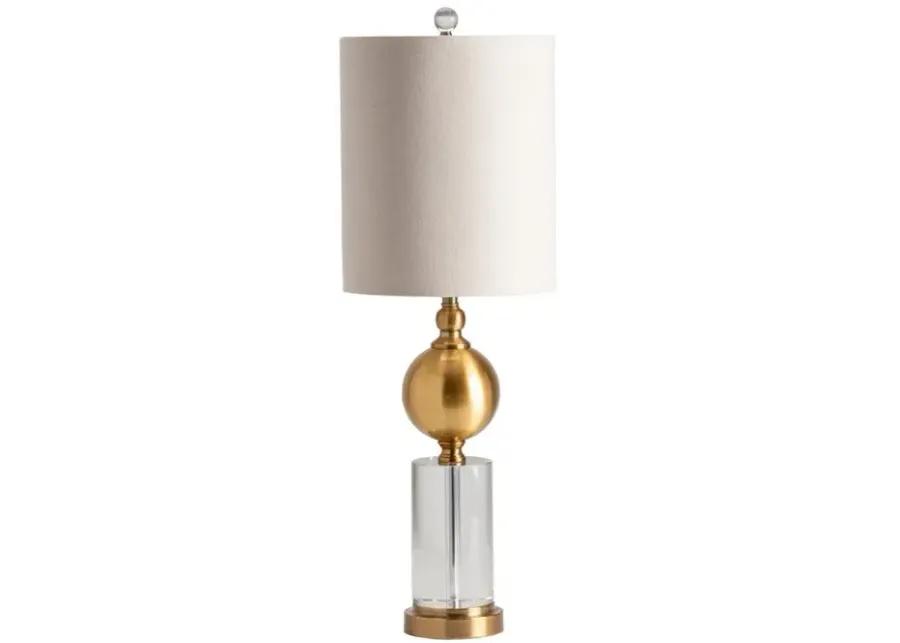 DUPUIS BRASS METAL TABLE LAMP