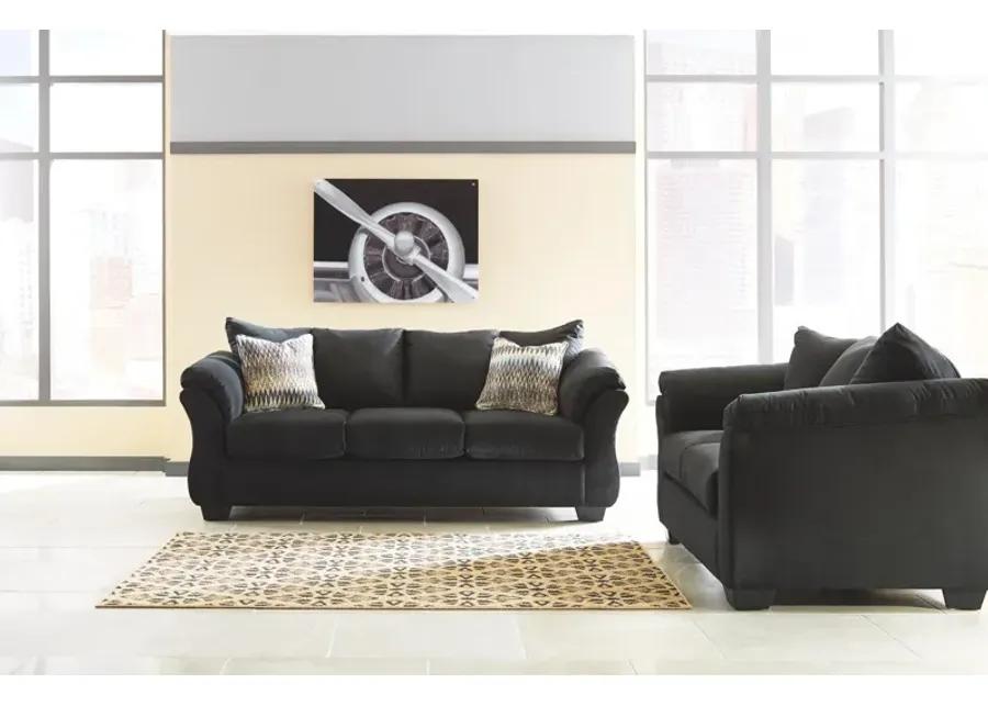 DARCY LOVESEAT BLACK SIGNATURE DESIGN