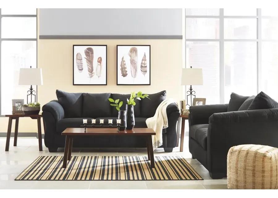 DARCY LOVESEAT BLACK SIGNATURE DESIGN