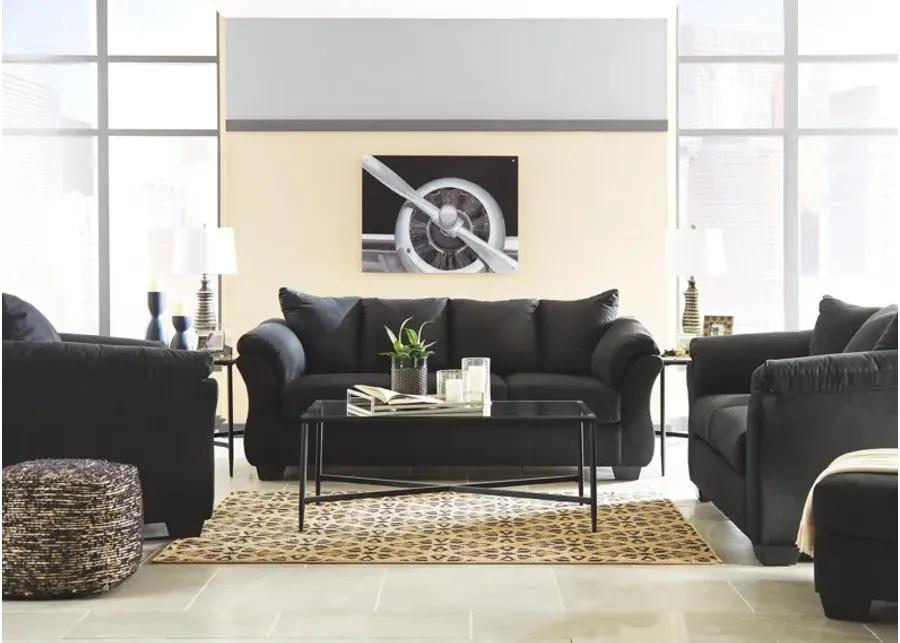 DARCY LOVESEAT BLACK SIGNATURE DESIGN