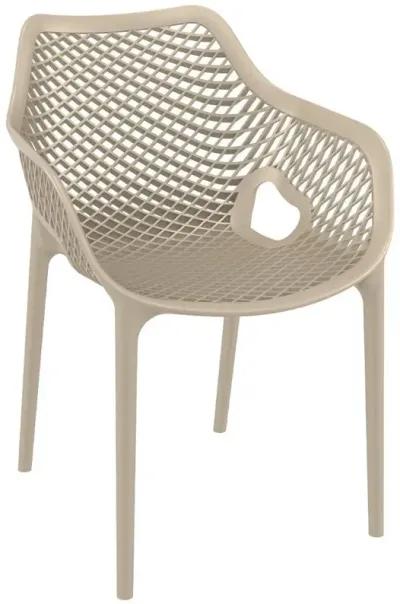 Compamia Air XL Outdoor Dining Arm Chair Taupe