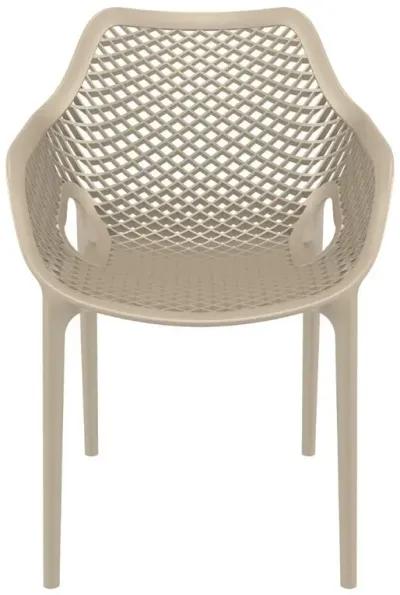 Compamia Air XL Outdoor Dining Arm Chair Taupe