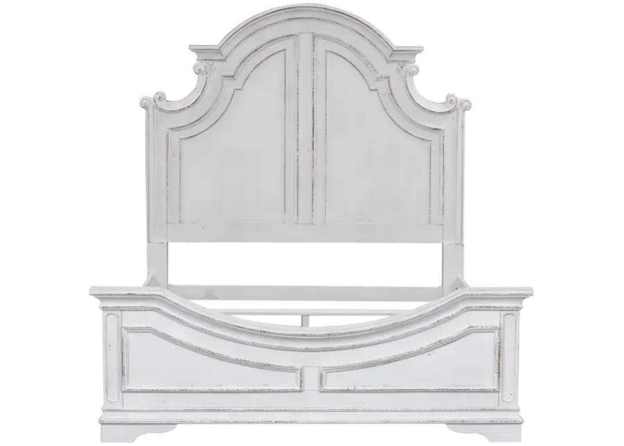 KING CALIFORNIA PANEL BED DRESSER & MIRROR - MAGNOLIA MANOR