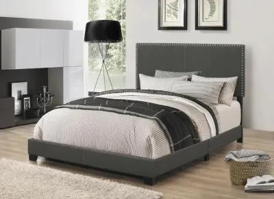 Coaster Boyd Upholstered Full Panel Bed Charcoal